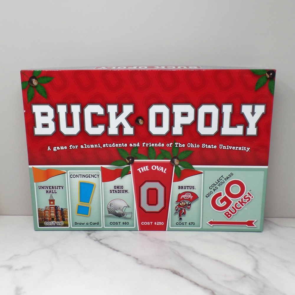 BUCK-OPOLY Ohio State Buckeyes Board Game, OSU Buckopoly